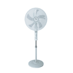 Sleek Dolphin Stand Fan 18" Five Blades Grey, 3 Speed - ME-1830