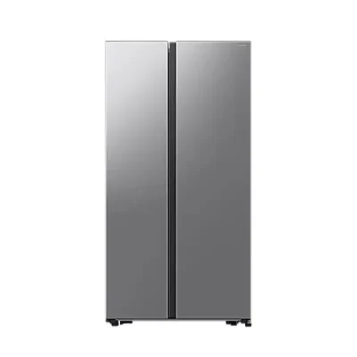 Samsung RS57 DG4000 M9 UT 583L side-by-side refrigerator in titanium silver with AI and no frost technology